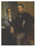 Edgar Degas Mr and Ms Morbilli oil painting